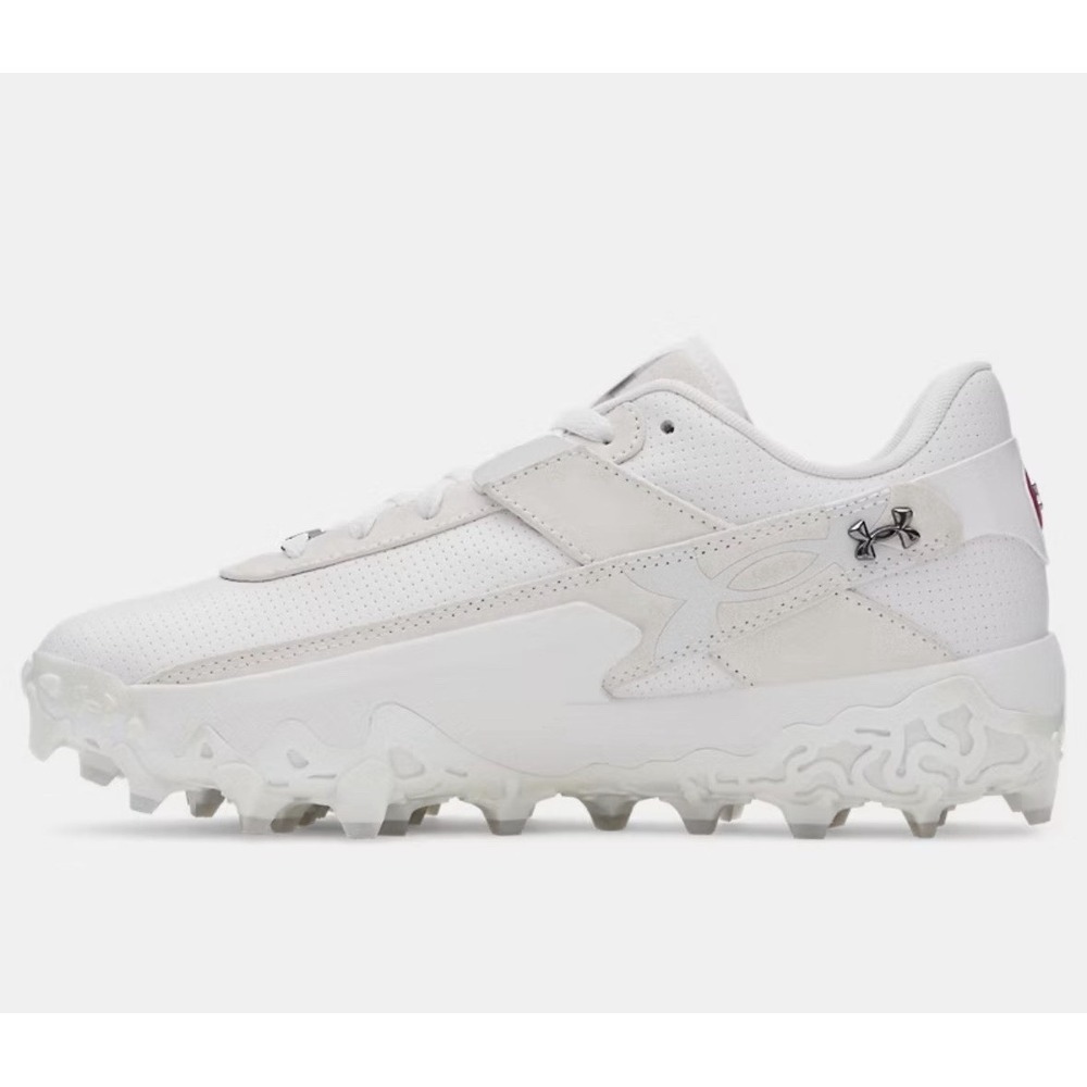 Under Armour Harper 10 Pro TPU Baseball Cleats, White, Size 7.5US